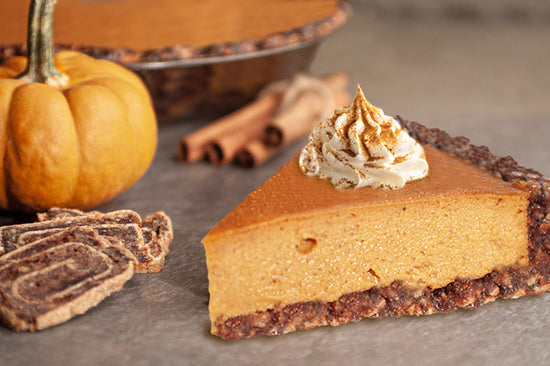 Pumpkin Pie with Date Swirl Pie Crust